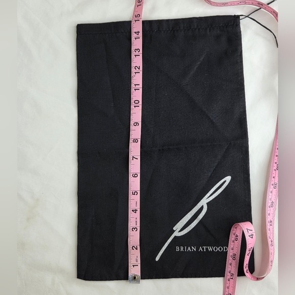 Brian Atwood 10"x 16" Inch Black Shoes Dust Bag - Picture 5 of 6
